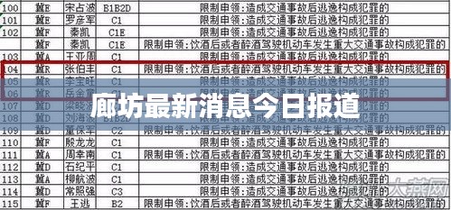 廊坊最新消息今日?qǐng)?bào)道