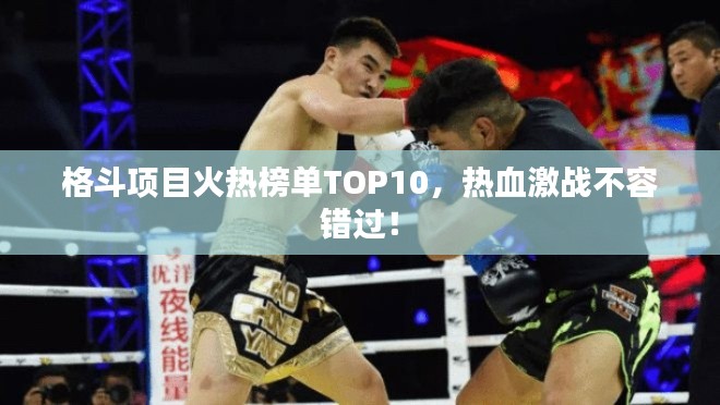 格斗項(xiàng)目火熱榜單TOP10，熱血激戰(zhàn)不容錯(cuò)過！