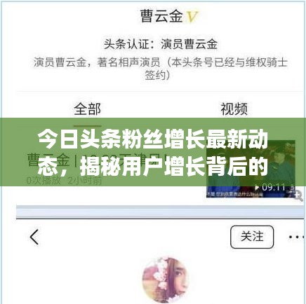 今日頭條粉絲增長(zhǎng)最新動(dòng)態(tài)，揭秘用戶增長(zhǎng)背后的秘密！