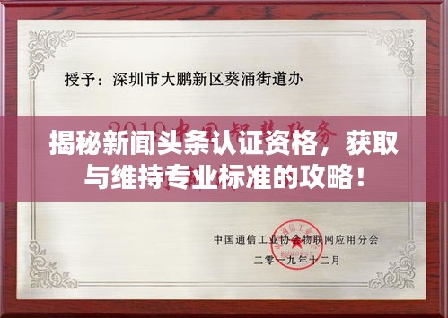 揭秘新聞?lì)^條認(rèn)證資格，獲取與維持專業(yè)標(biāo)準(zhǔn)的攻略！