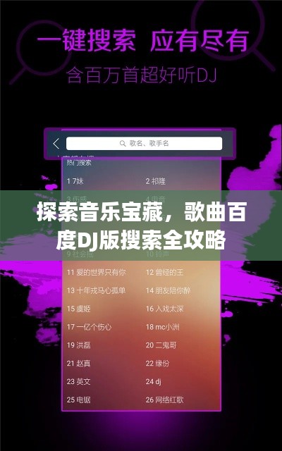 探索音樂寶藏，歌曲百度DJ版搜索全攻略