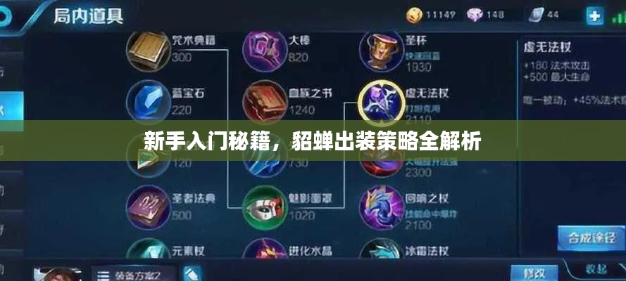 新手入門(mén)秘籍，貂蟬出裝策略全解析
