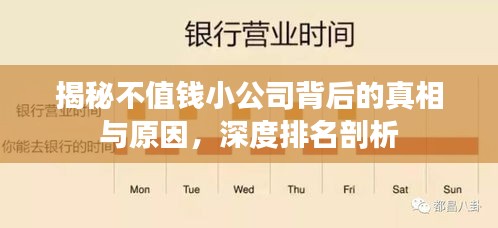 揭秘不值錢小公司背后的真相與原因，深度排名剖析