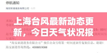 上海臺(tái)風(fēng)最新動(dòng)態(tài)更新，今日天氣狀況報(bào)告