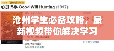 滄州學(xué)生必備攻略，最新視頻帶你解決學(xué)習(xí)與生活全方位難題