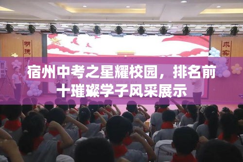 宿州中考之星耀校園，排名前十璀璨學(xué)子風(fēng)采展示