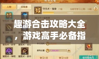 趣游合擊攻略大全，游戲高手必備指南！