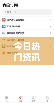 今日熱門資訊，最新消息一網(wǎng)打盡