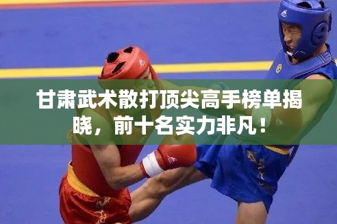 甘肅武術(shù)散打頂尖高手榜單揭曉，前十名實(shí)力非凡！