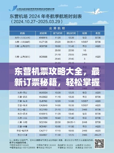 東營(yíng)機(jī)票攻略大全，最新訂票秘籍，輕松掌握出行主動(dòng)權(quán)
