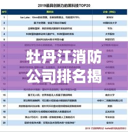 牡丹江消防公司排名揭曉，TOP 10榜單吸引眼球！