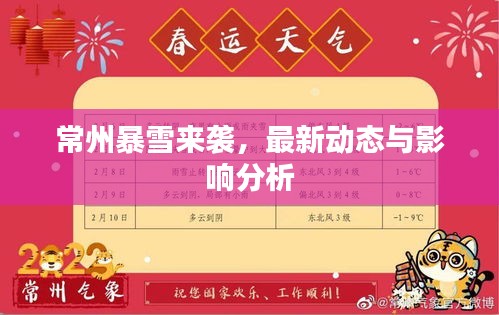 常州暴雪來襲，最新動(dòng)態(tài)與影響分析