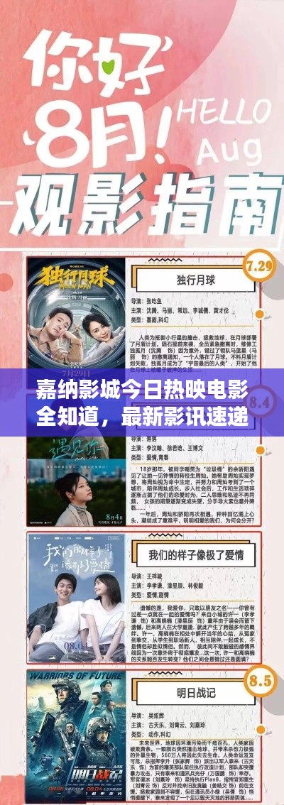 嘉納影城今日熱映電影全知道，最新影訊速遞