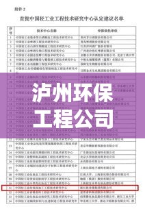 瀘州環(huán)保工程公司排名大揭秘，哪些企業(yè)領(lǐng)跑環(huán)保行業(yè)？