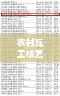 農(nóng)村瓦工技藝傳承與創(chuàng)新，揭秘杰出瓦工師傅前十名榜單