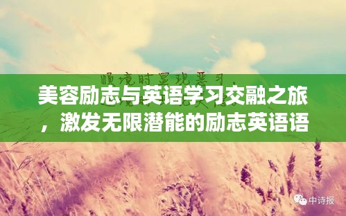 美容勵志與英語學(xué)習(xí)交融之旅，激發(fā)無限潛能的勵志英語語錄