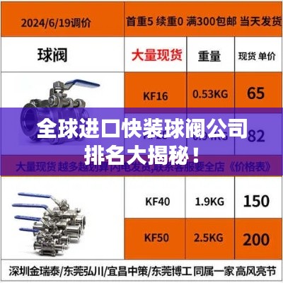 全球進(jìn)口快裝球閥公司排名大揭秘！