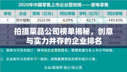 拍攝菜品公司榜單揭秘，創(chuàng)意與實力并存的企業(yè)排名