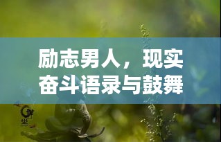 勵(lì)志男人，現(xiàn)實(shí)奮斗語(yǔ)錄與鼓舞人心圖片分享