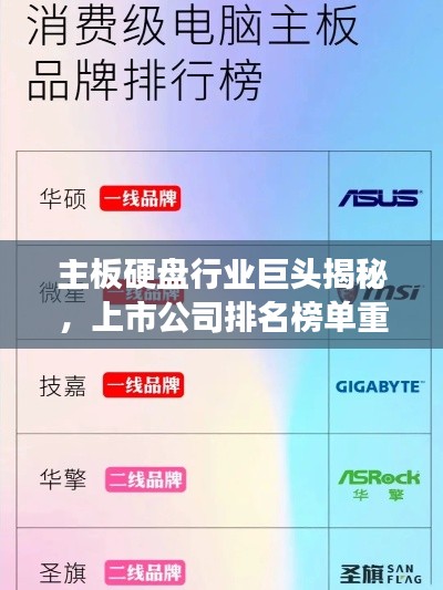 主板硬盤行業(yè)巨頭揭秘，上市公司排名榜單重磅出爐！
