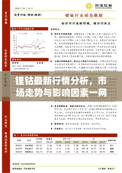 鋰鈷最新行情分析，市場(chǎng)走勢(shì)與影響因素一網(wǎng)打盡！
