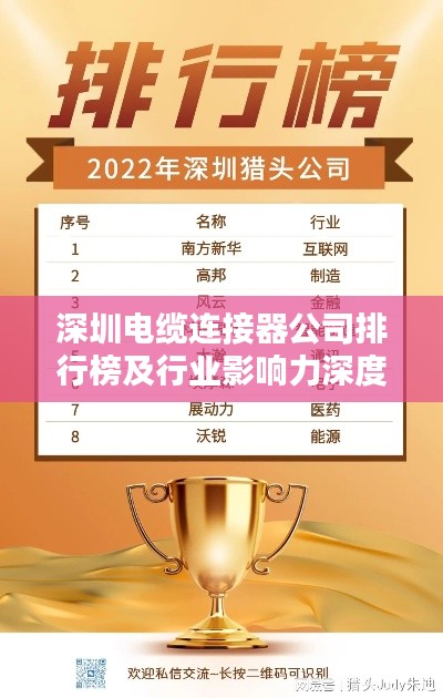深圳電纜連接器公司排行榜及行業(yè)影響力深度解析