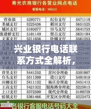 興業(yè)銀行電話聯(lián)系方式全解析，興業(yè)銀行服務(wù)熱線一鍵查詢