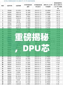 重磅揭秘，DPU芯片公司排名及行業(yè)深度剖析！