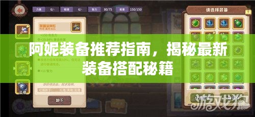 阿妮裝備推薦指南，揭秘最新裝備搭配秘籍